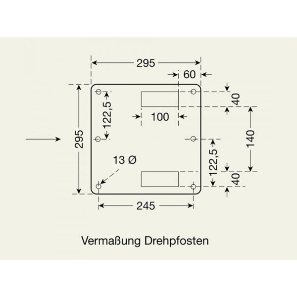 COMPACT Systemschranke mit Gegengewicht