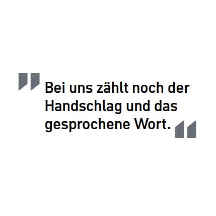 Bei uns zählt noch der Handschlag und das gesprochene Wort. -Zitat - Melina Schnirch Geschäftsführerin der RST-Gruppe